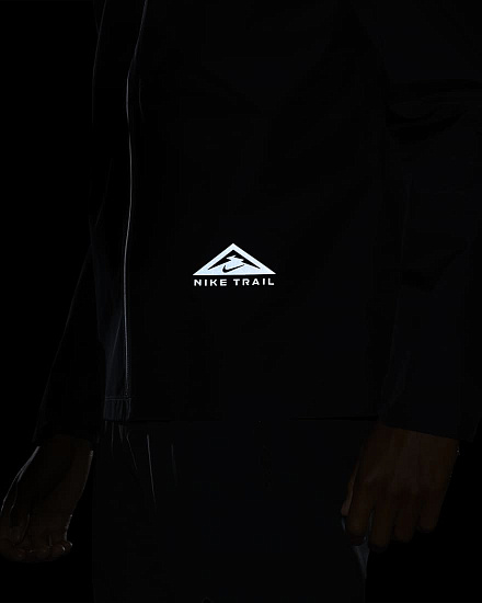 Куртка мужская Nike Trail Gore-Tex Black/Dark Smoke Grey - Фото 11 большая