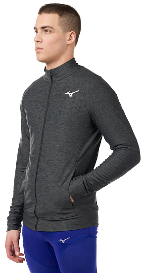 Куртка мужская Mizuno Training Чер.Меланж - Фото 5 большая