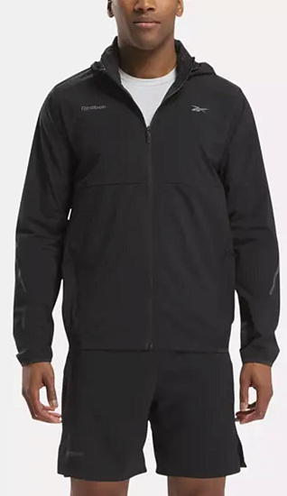 Куртка мужская Reebok Speed Black - Фото 2 большая