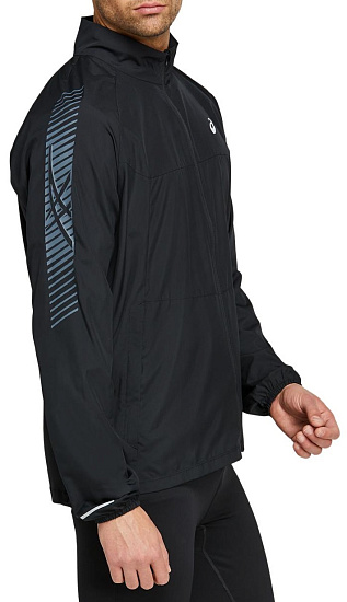 Куртка мужская ASICS Icon Performance Black/Carrier Grey - Фото 5 большая