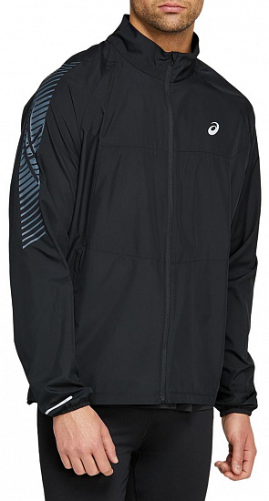 Куртка мужская ASICS Icon Performance Black/Carrier Grey - Фото 1 большая