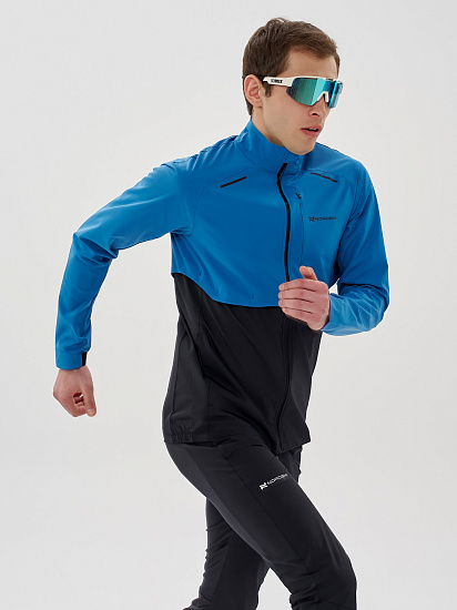 Куртка мужская Nordski Pro Energy Running Sea/Black - Фото 5 большая