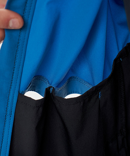 Куртка мужская Nordski Pro Energy Running Sea/Black - Фото 10 большая