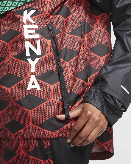 Куртка унисекс Nike Kenya Shieldrunner Chile Red - Фото 3 большая