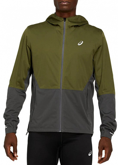 Куртка мужская ASICS Winter Accelerate Smog Green/Graphite Grey - Фото 1 большая