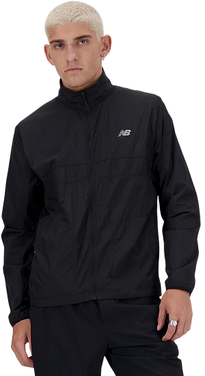 Куртка мужская New Balance NB Athletics Packable Run Black - Фото 3 большая