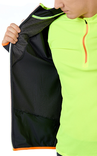 Куртка мужская Mizuno Hybrid BT Hoodie Чер - Фото 9 большая