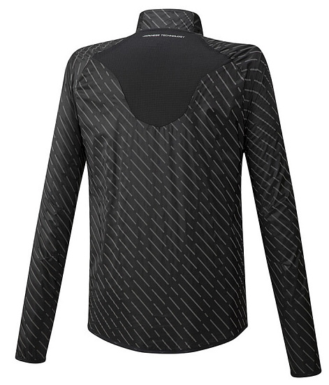 Куртка мужская Mizuno Reflect Wind Чер - Фото 2 большая