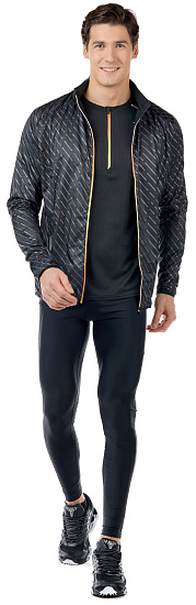 Куртка мужская Mizuno Reflect Wind Чер - Фото 3 большая