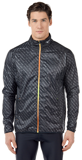 Куртка мужская Mizuno Reflect Wind Чер - Фото 4 большая