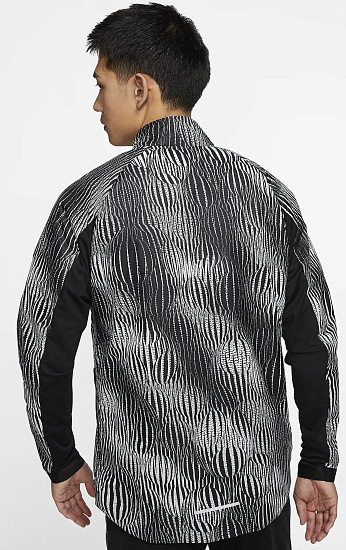 Куртка мужская Nike Element Trk Warm Pr FF Black/Black/Reflective Silv - Фото 4 большая