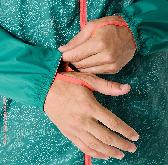 Куртка мужская ASICS Fujitrail Packable Rainy Lake/White Sage (Aop) - Фото 9 большая