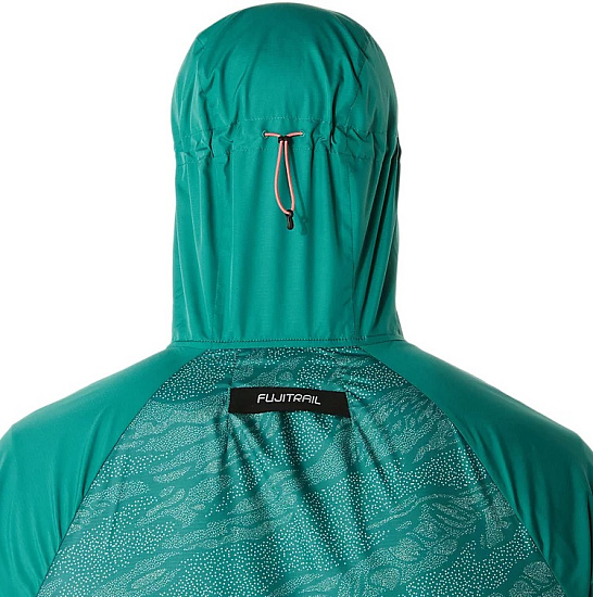 Куртка мужская ASICS Fujitrail Packable Rainy Lake/White Sage (Aop) - Фото 13 большая