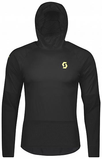 Куртка мужская Scott Rc Run Windshield Black/Yellow - Фото 1 большая