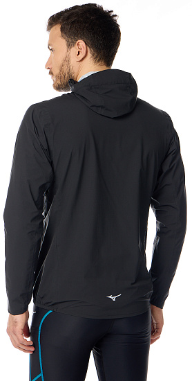 Куртка мужская Mizuno Waterproof 20K ER Чер - Фото 4 большая