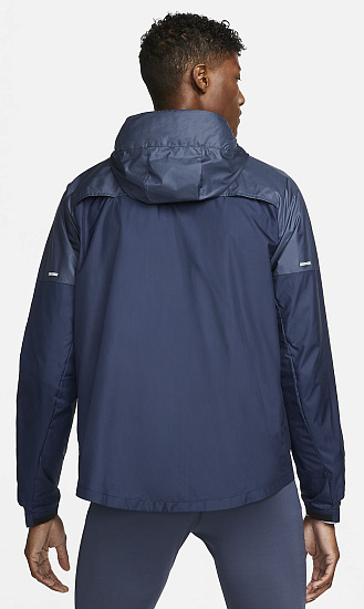 Куртка мужская Nike Shieldrunner Thunder Blue/Obsidian/Reflective Silver - Фото 2 большая