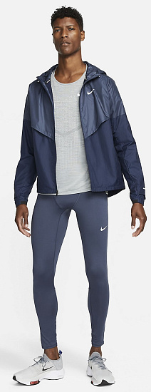 Куртка мужская Nike Shieldrunner Thunder Blue/Obsidian/Reflective Silver - Фото 3 большая