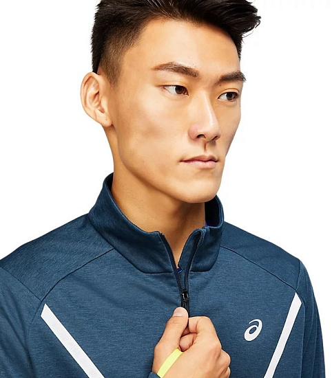 Куртка мужская ASICS Lite-Show Winter French Blue Heather - Фото 4 большая