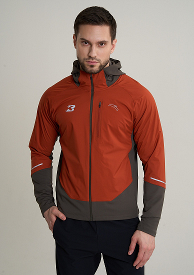 Куртка мужская Anta 852615703 Phantom Brown/Earth Orange - Фото 3 большая