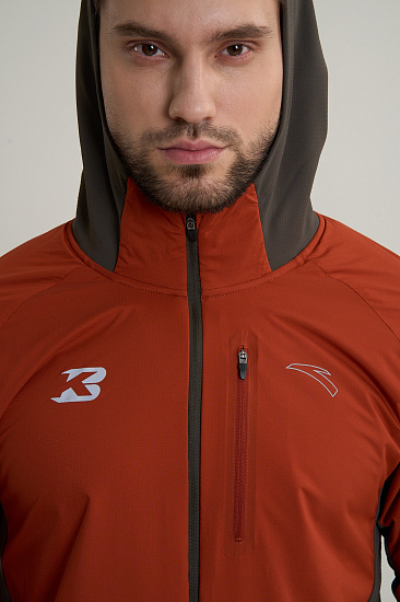 Куртка мужская Anta 852615703 Phantom Brown/Earth Orange - Фото 9 большая