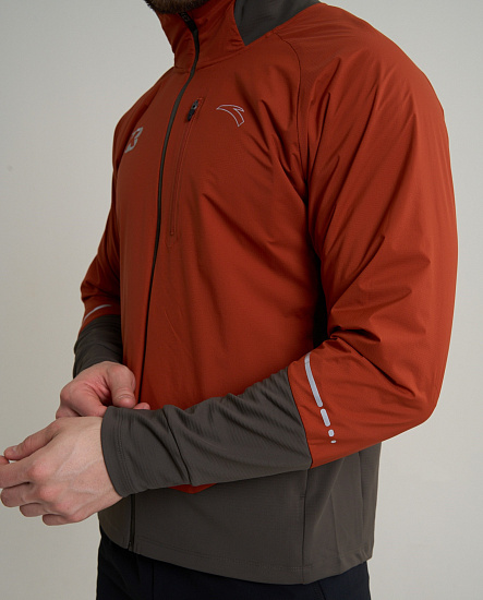 Куртка мужская Anta 852615703 Phantom Brown/Earth Orange - Фото 10 большая