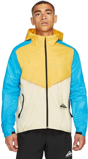 Куртка мужская Nike Windrunner Trail Solar Flare/Beach/Laser Blue/Black - Фото 2 большая