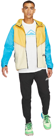 Куртка мужская Nike Windrunner Trail Solar Flare/Beach/Laser Blue/Black - Фото 11 большая