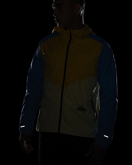 Куртка мужская Nike Windrunner Trail Solar Flare/Beach/Laser Blue/Black - Фото 12 большая