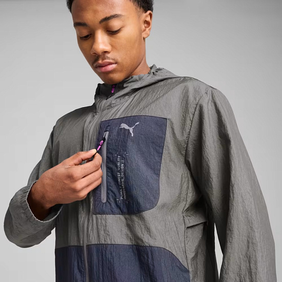 Куртка мужская Puma Seasons Windcell Cast Iron - Фото 3 большая