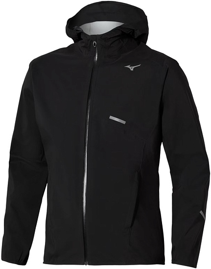 Куртка мужская Mizuno Trail Waterproof 20K Black - Фото 1 большая