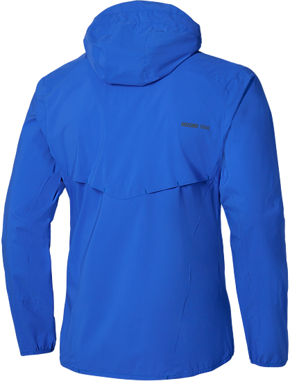 Куртка мужская Mizuno Trail Waterproof 20K Dazzling Blue - Фото 2 большая