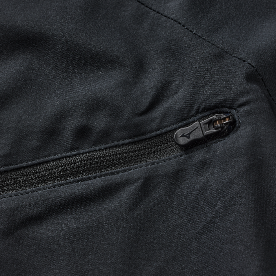 Куртка мужская Mizuno Active Alpha Hooded Black - Фото 5 большая