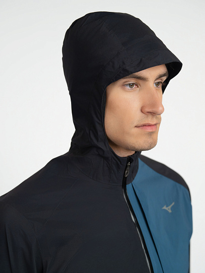 Куртка мужская Mizuno Waterproof 20K Er Black - Фото 11 большая