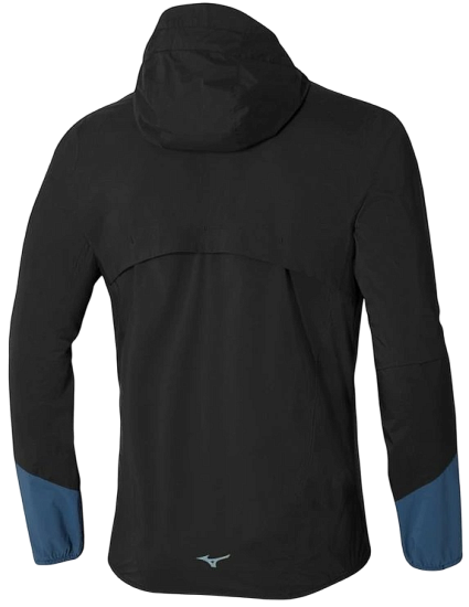 Куртка мужская Mizuno Waterproof 20K Er Black - Фото 2 большая