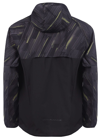 Куртка мужская Anta Advanced Running Black/Allover Print - Фото 2 большая