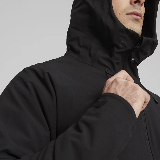 Куртка мужская Puma Seasons Softshell Puma Black - Фото 4 большая