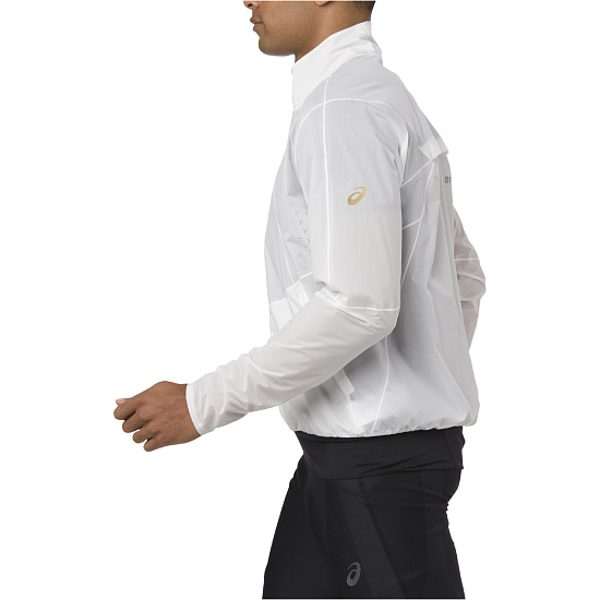 Куртка мужская ASICS Metarun Brilliant White - Фото 3 большая
