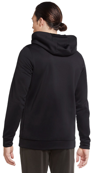Пулон мужской Nike Therma Full-Zip Training Hoodie Black/Black - Фото 4 большая