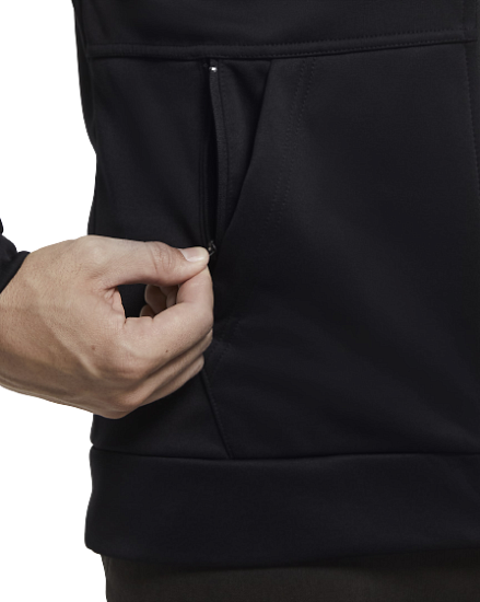 Пулон мужской Nike Therma Full-Zip Training Hoodie Black/Black - Фото 7 большая