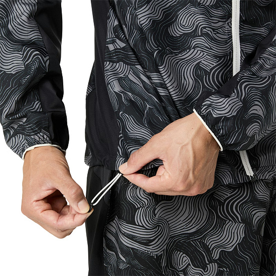 Куртка мужская ASICS Fujitrail Packable Performance Black - Фото 8 большая