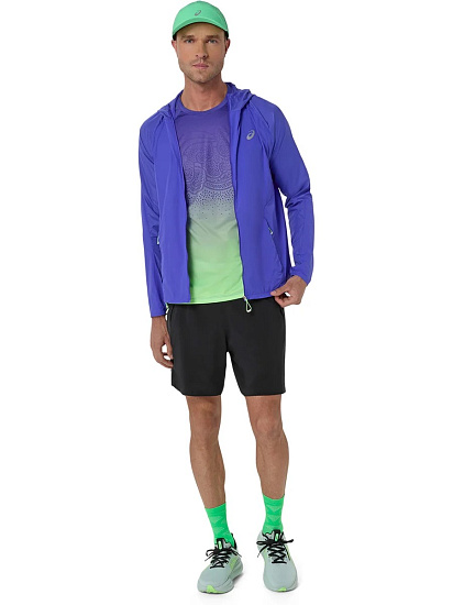 Куртка мужская ASICS Road Packable Cobalt - Фото 8 большая