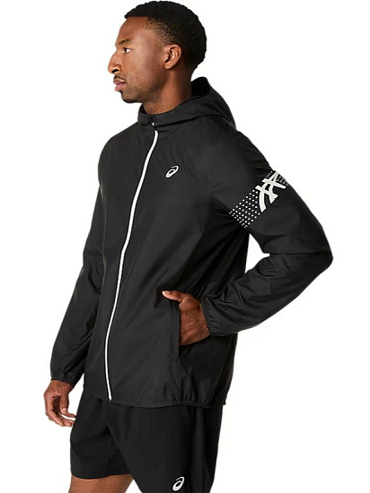 Куртка мужская ASICS Icon Performance Black - Фото 6 большая