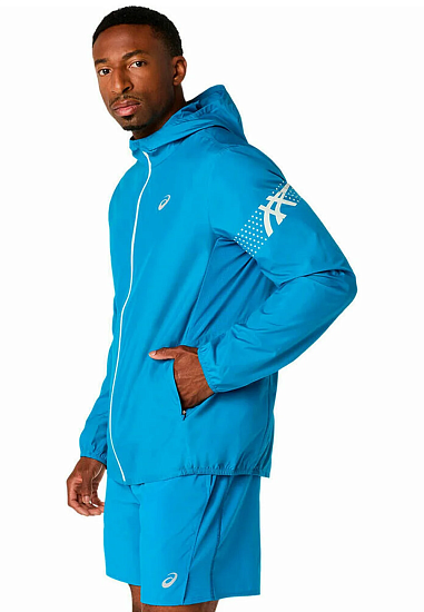 Куртка мужская ASICS Icon Aegean Blue/Cream - Фото 4 большая