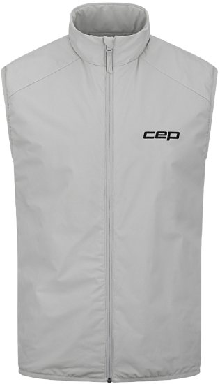 Жилет мужской CEP CW865M Core Run Thermal Reversible Light Grey - Фото 1 большая