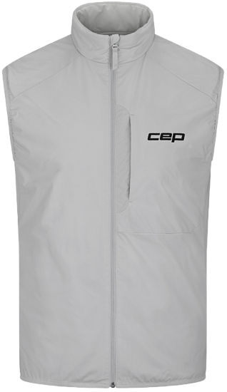 Жилет мужской CEP CW865M Core Run Thermal Reversible Light Grey - Фото 4 большая