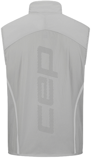 Жилет мужской CEP CW865M Core Run Thermal Reversible Light Grey - Фото 5 большая