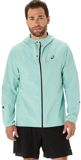 Куртка мужская ASICS Metarun Waterproof Saxon Green/Light Ube - Фото 1 большая