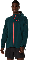 Куртка мужская ASICS Fujitrail Elite Waterproof Saxon Green/Light Ube
