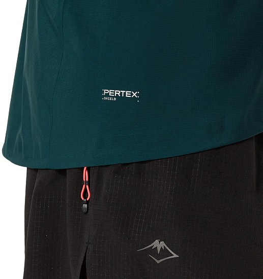 Куртка мужская ASICS Fujitrail Elite Waterproof Saxon Green/Light Ube - Фото 8 большая