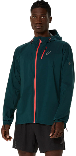 Куртка мужская ASICS Fujitrail Elite Waterproof Saxon Green/Light Ube - Фото 1 большая